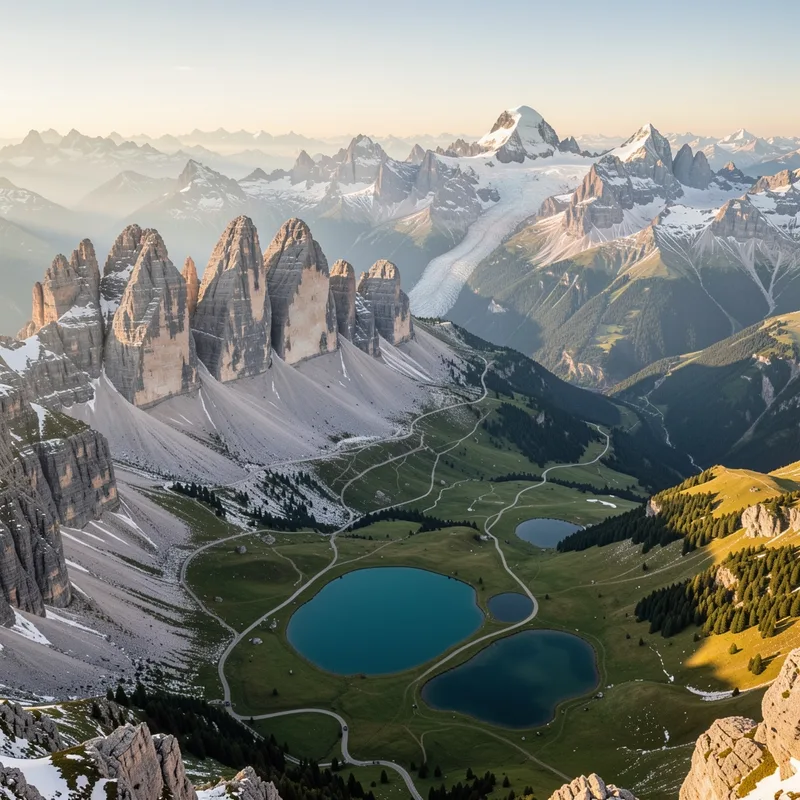 Carte des Alpes italiennes : massifs et régions clés