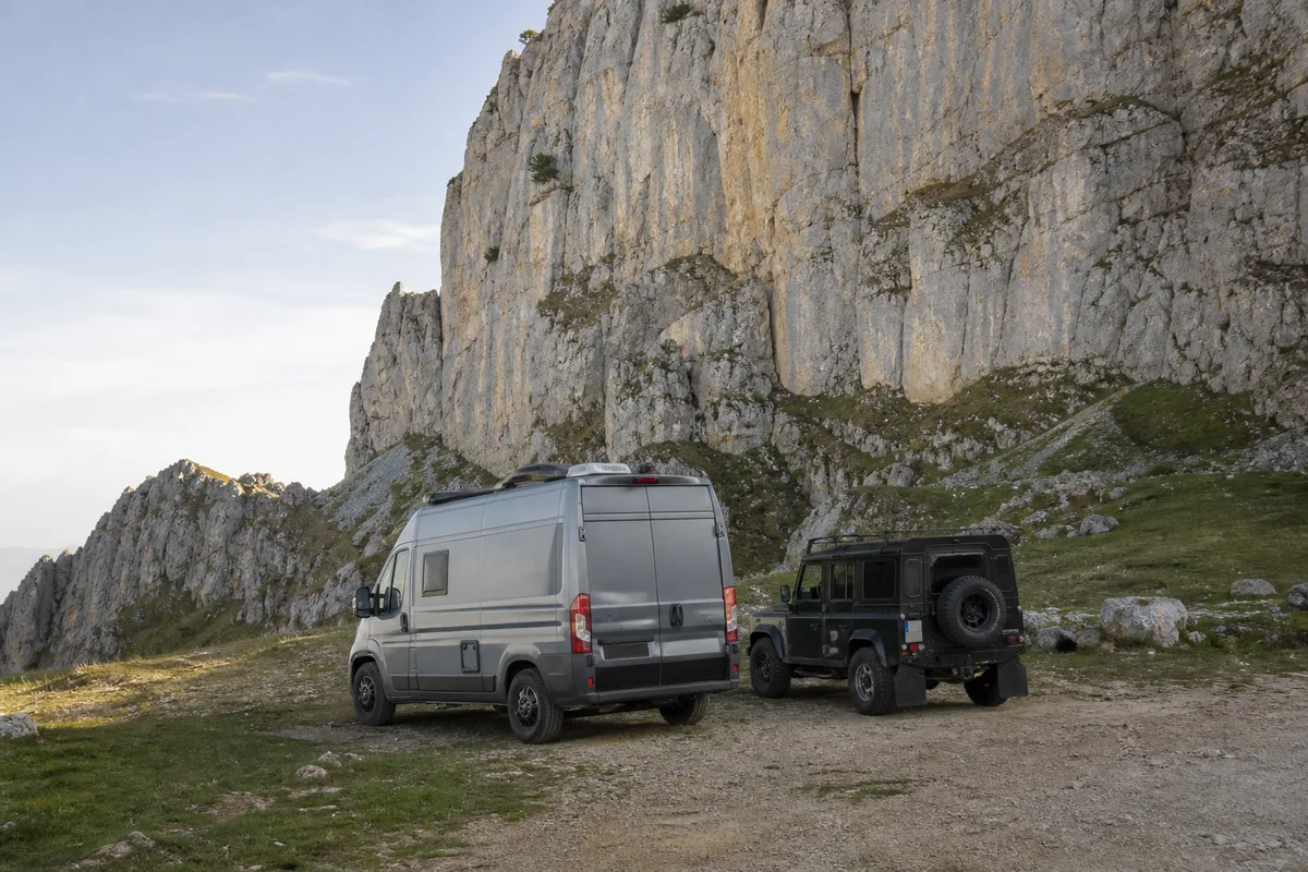 Parking de depart de sentier au pied des Pale di San Martino