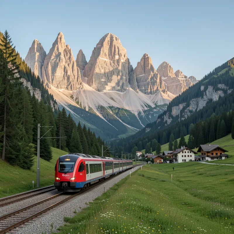 Visiter les Dolomites en train : gares, lignes et villes desservies